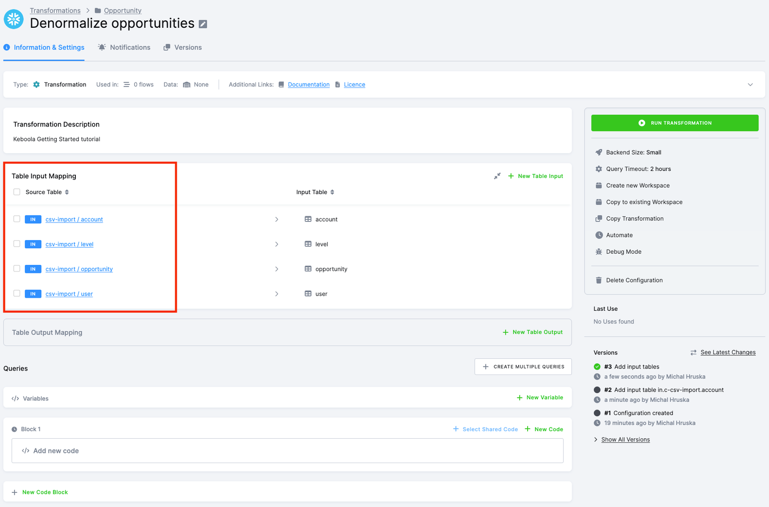 Screenshot - Input Mapping Configuration